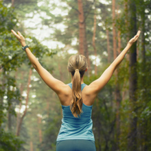 Healthy Lifestyle Fitness Sporty Woman Early In Forest Area